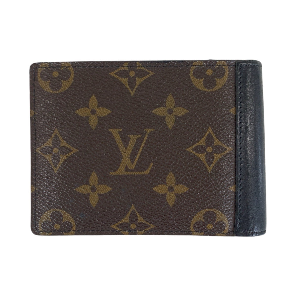 LOUIS VUITTON Bifold Wallet M60411 PVC, Leather Brown Black SilverMetal Folding wallet Compact wallet Monogram Macasa Portefeuille Mindoro mens Used