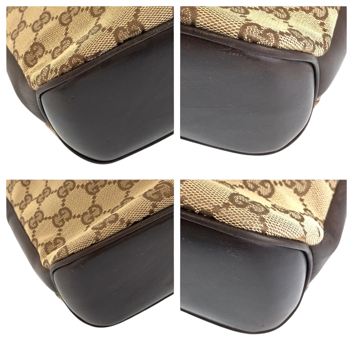 GUCCI Shoulder Bag 109097 GG canvas Brown Gold Metal Crossbody Shoulder Bag Messenger Bag Women Used