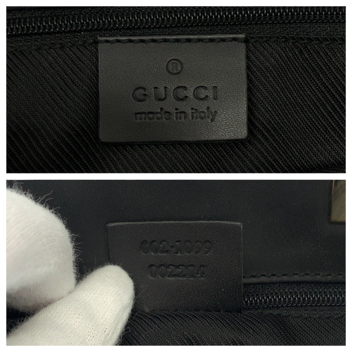 GUCCI Tote Bag 002 1099 GG canvas Black Gold Metal Tote Bag Shoulder Bag Women Used
