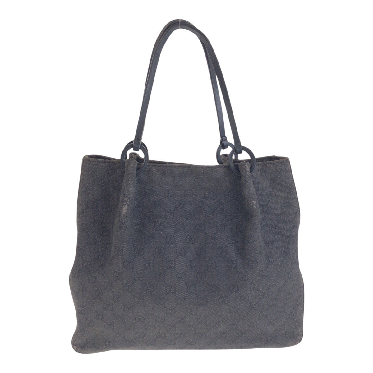 GUCCI Tote Bag 101920 GG canvas, leather Black black Tote Bag Shoulder Bag Women Used