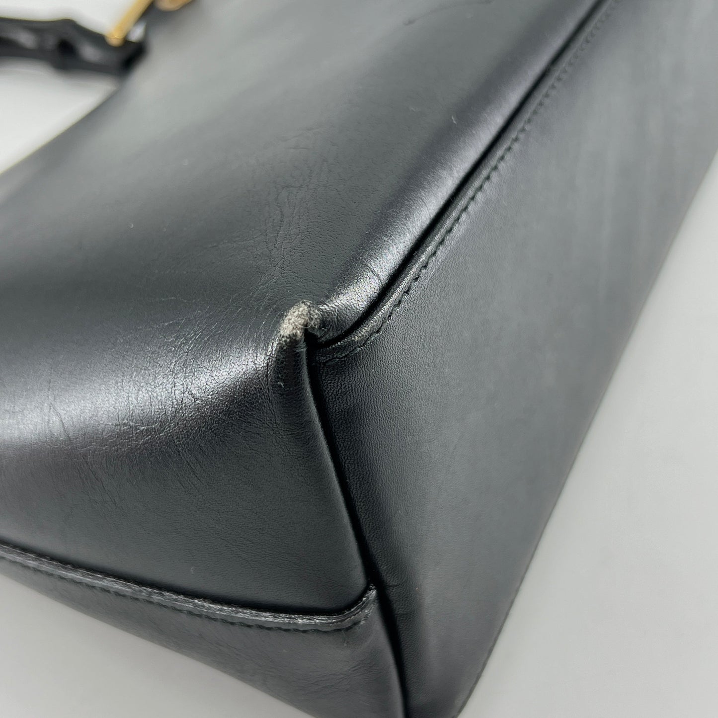 Gucci Bamboo Leather Hobo with Purse