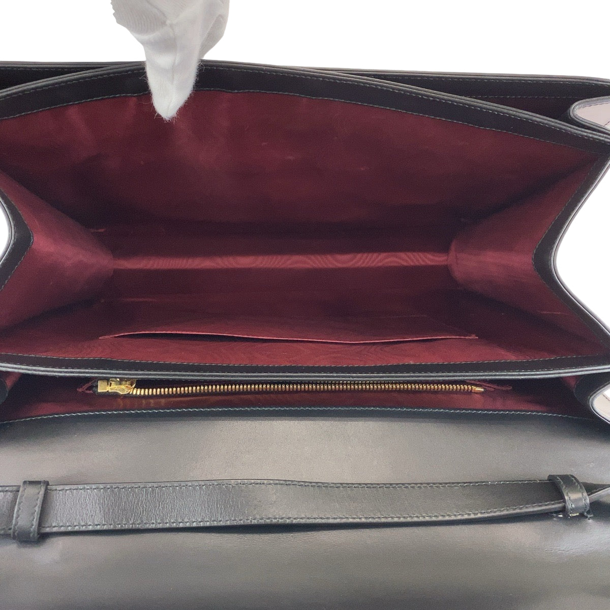 GUCCI Business bag 581531 Calfskin Black GoldMetal Business bag briefcase Zumi mens Used