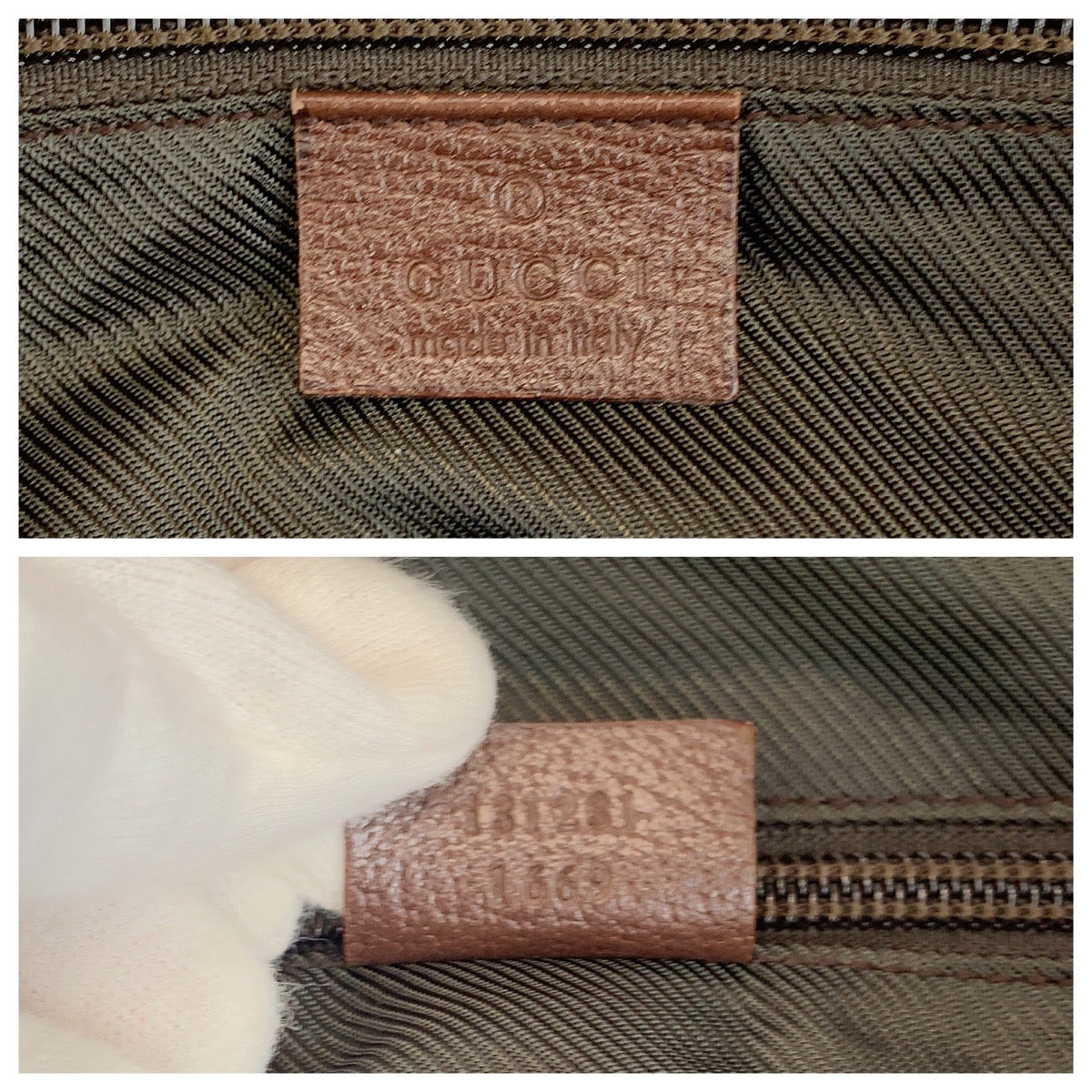 GUCCI Tote Bag 131231 GG canvas Brown Red Green Soft Tote Bag Handbag Shoulder Bag Sherry line Women Used