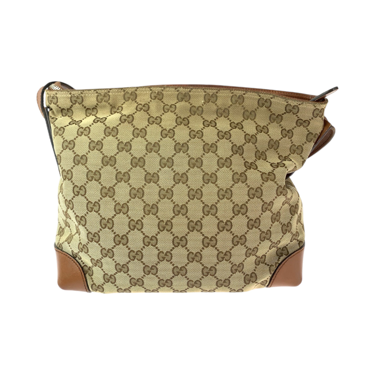 GUCCI Shoulder Bag 337598 GG canvas Brown Silver Metal Shoulder Bag Messenger bag Sherry line Women Used