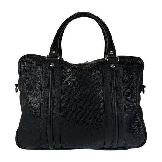 GUCCI Business bag 231850 leather Black SilverMetal Business Bag Briefcase Shoulder Bag 2WAY Bamboo Tassel mens Used