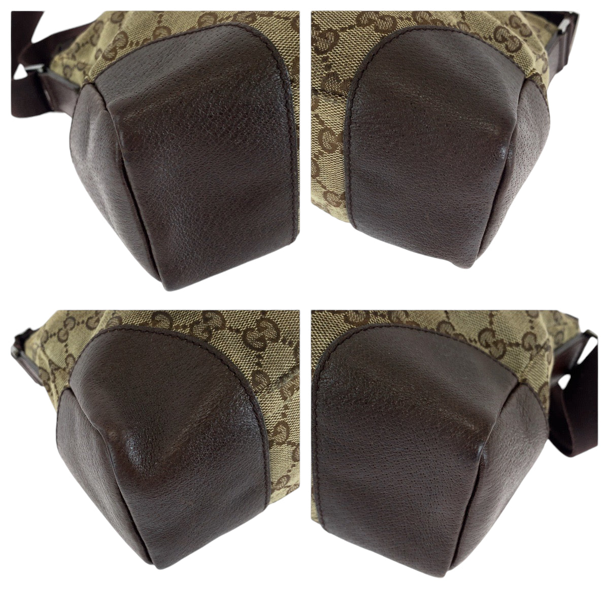 GUCCI Shoulder Bag 114273 GG canvas Brown Beige SilverMetal Shoulder Bag Messenger bag Women Used