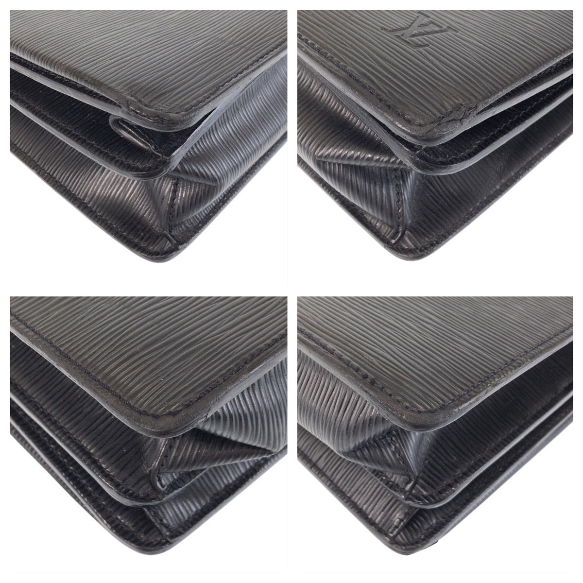 LOUIS VUITTON Business bag M54532 Epi Leather Noir Black SilverMetal Business bag briefcase Epi Robusto mens Used