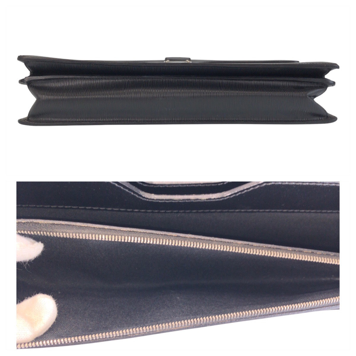 LOUIS VUITTON Business bag M54532 Epi Leather Noir Black SilverMetal Business bag briefcase Epi Robusto mens Used