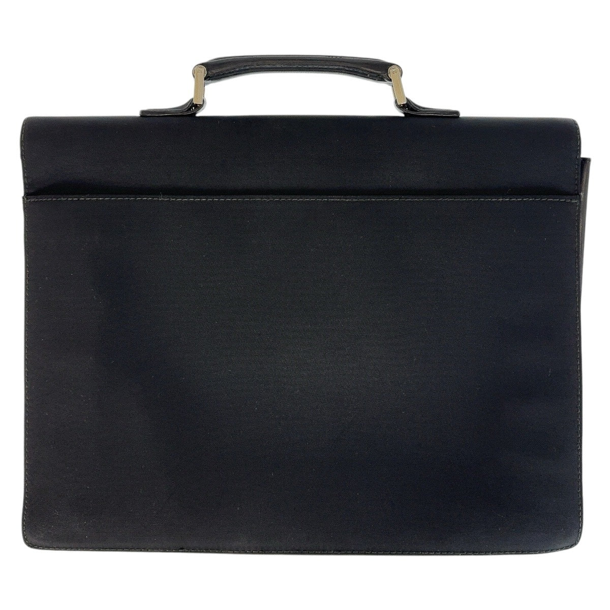 GUCCI Business bag 015 3714 leather Black SilverMetal Business Bags Briefcases mens Used