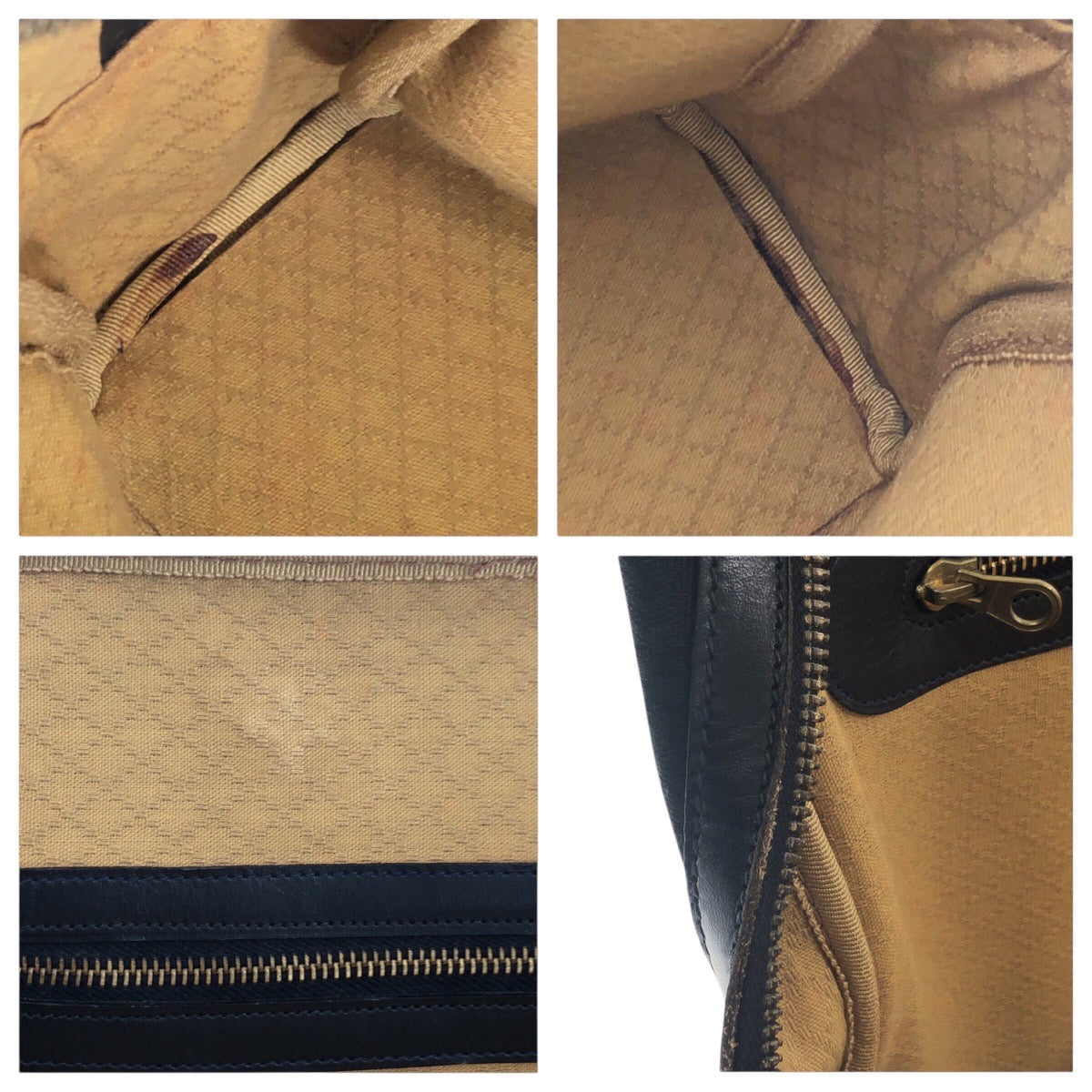 GUCCI Business bag GG canvas Black GoldMetal Business bag briefcase Old Gucci mens Used