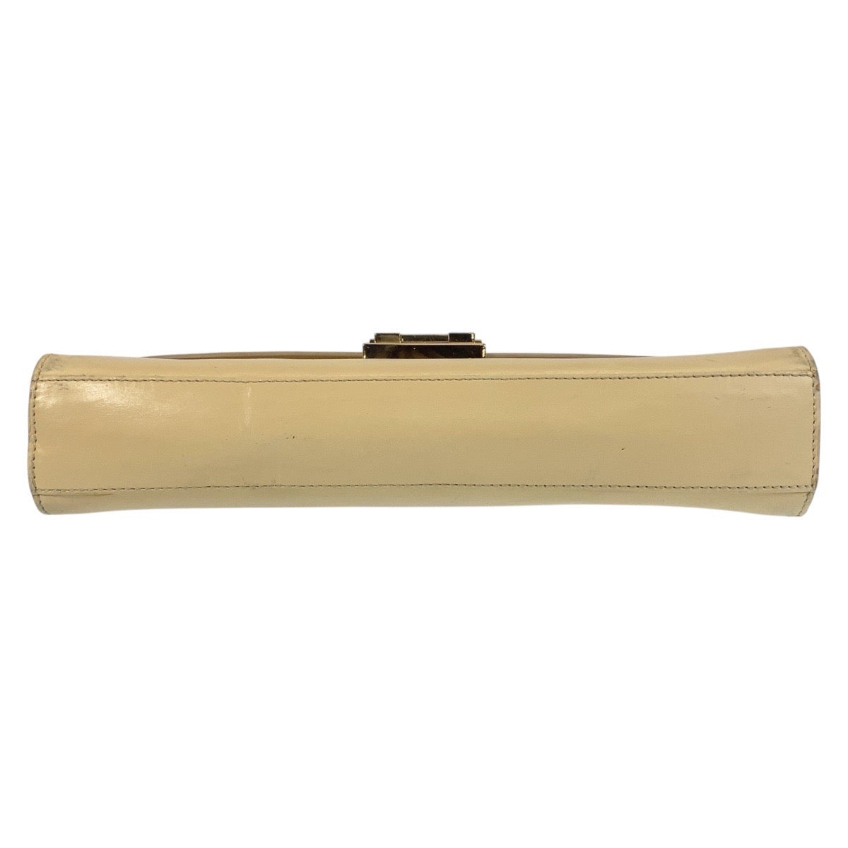 GUCCI Shoulder Bag 001 4214 leather Beige Gold Metal Ready lock Women Used