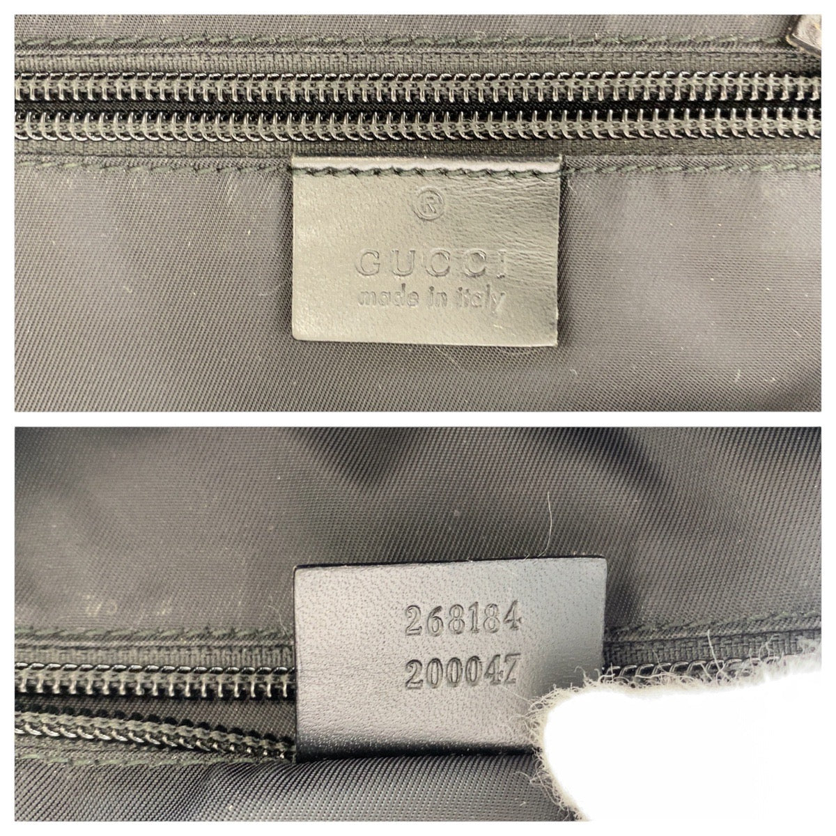 GUCCI Backpack 268184 Canvas, Leather black Backpacks, Daypacks, Backpacks, Unisex Sherry line Women Used