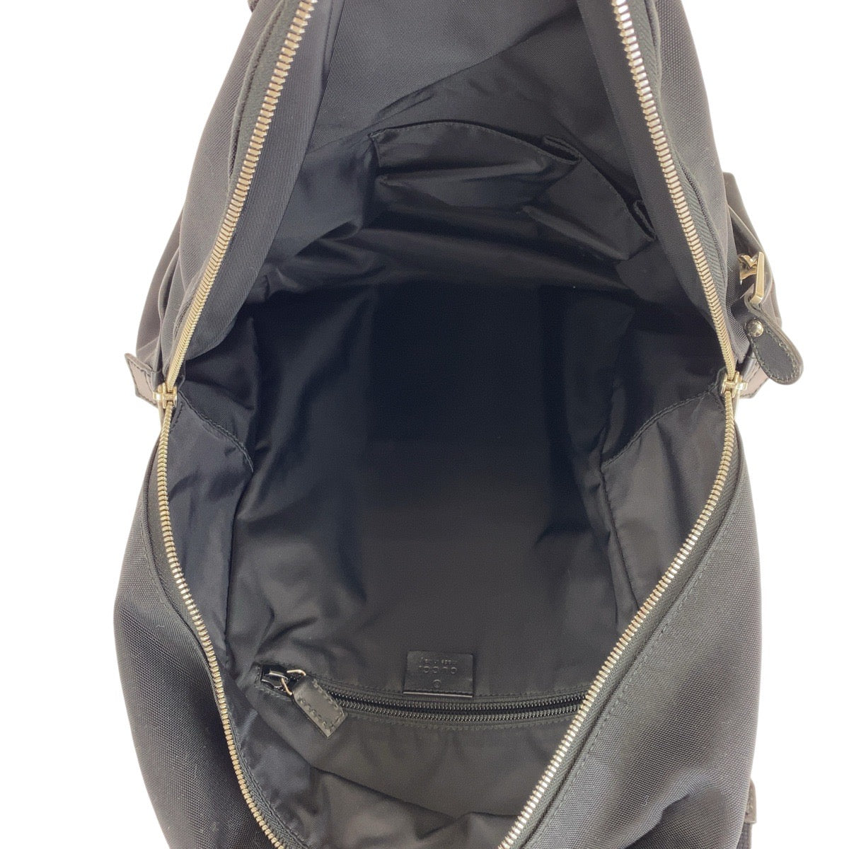 GUCCI Backpack 268184 Canvas, Leather black Backpacks, Daypacks, Backpacks, Unisex Sherry line Women Used