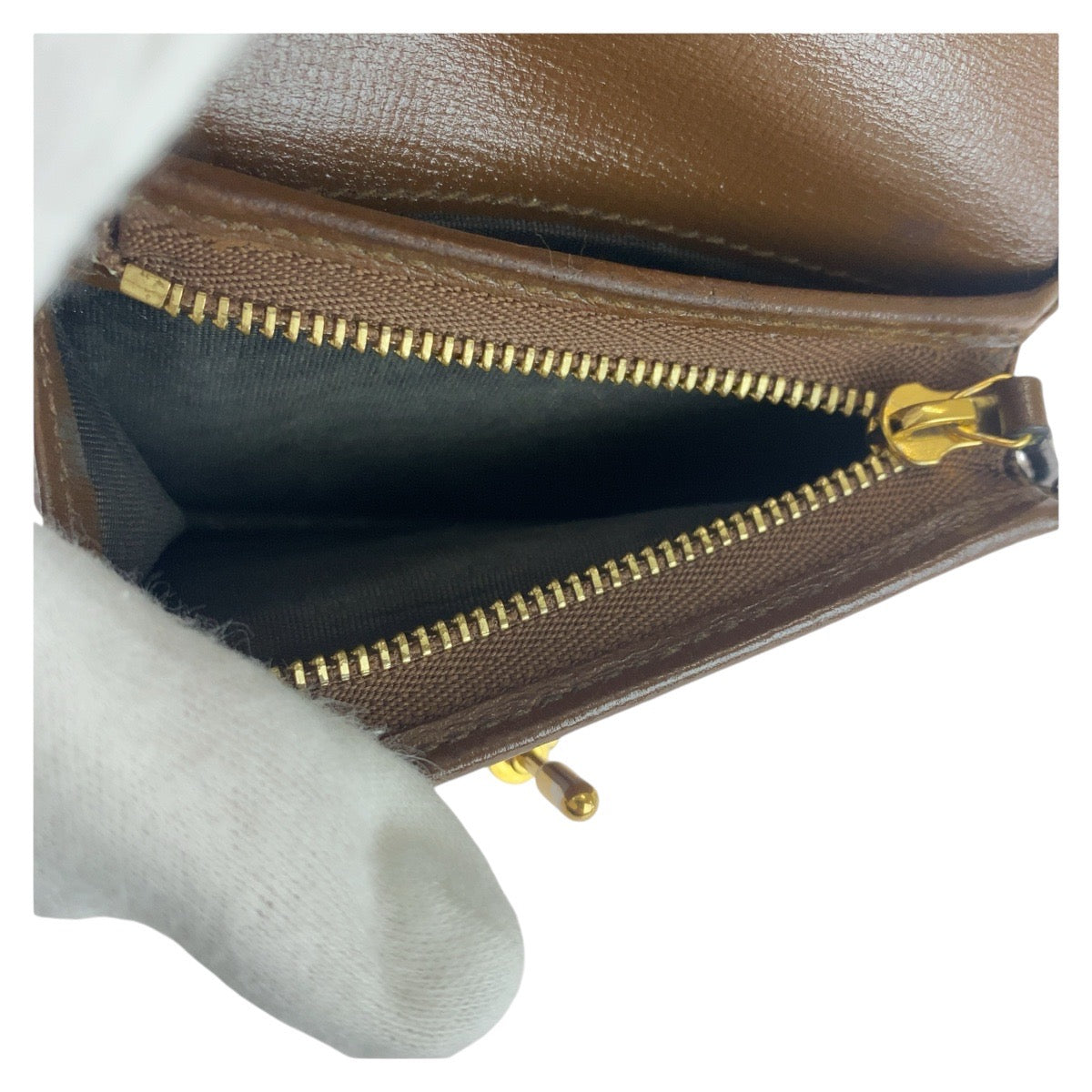 GUCCI Bifold Wallet 645536 GG Supreme canvas, leather Brown multicolor Folding wallet Compact wallet Jackie Women Used