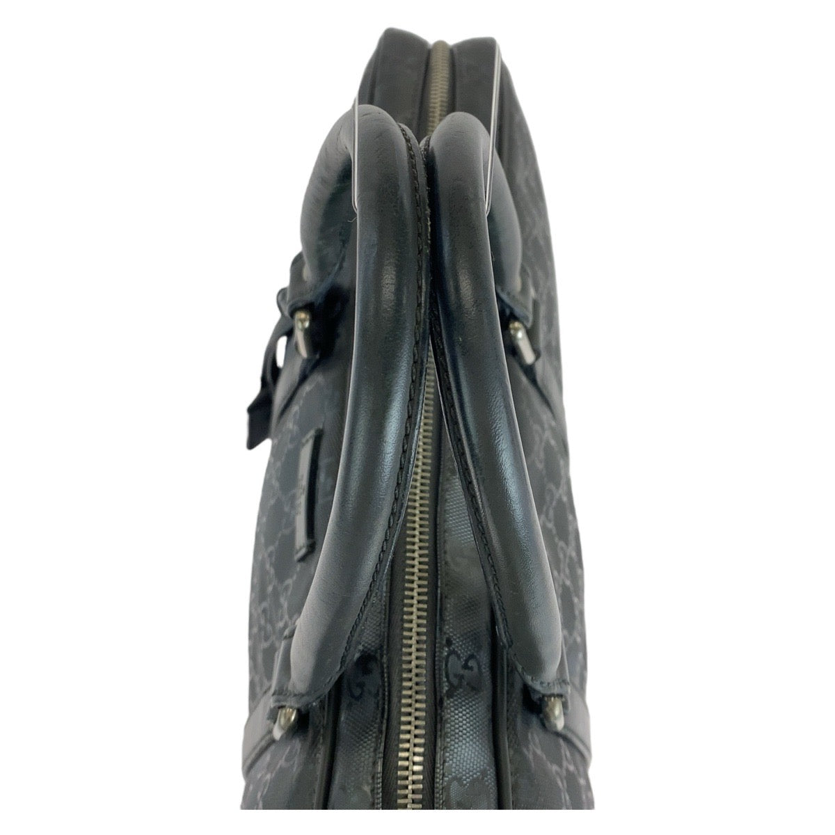 GUCCI Business bag 208463 PVC, Leather Grey SilverMetal Business bag briefcase GG implementation mens Used
