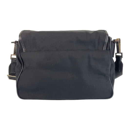GUCCI Shoulder Bag 28562 Nylon, Leather Black SilverMetal Crossbody Shoulder Bag Messenger Bag Women Used