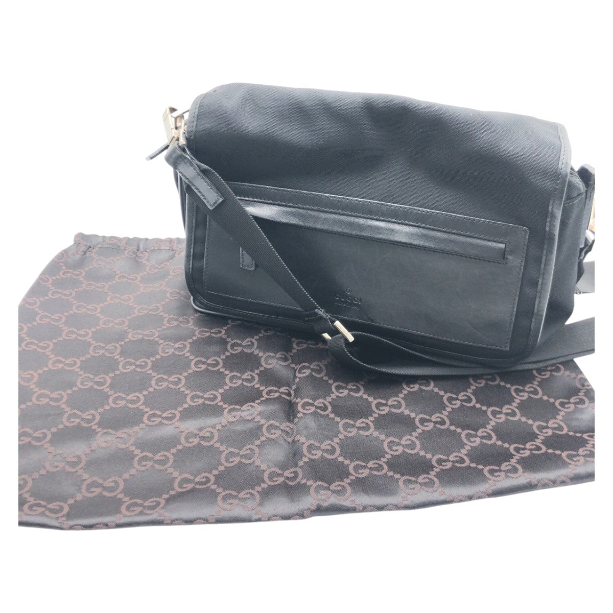 GUCCI Shoulder Bag canvas Black black Shoulder Bag Messenger Bag Unisex mens Used