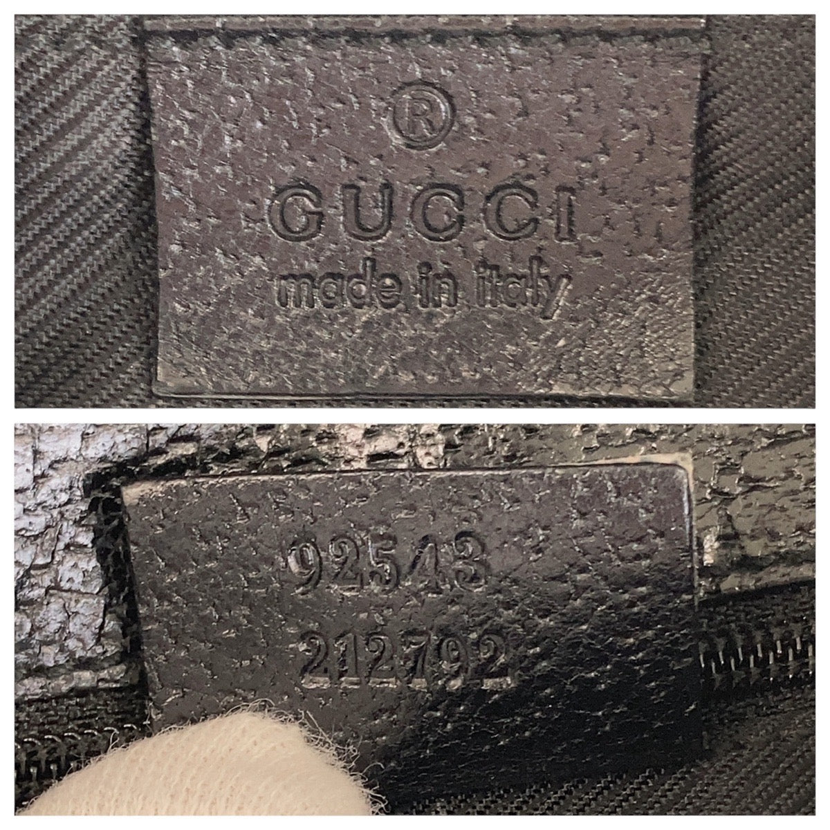 GUCCI Sling bag GG canvas Black SilverMetal Sling bag, bum bag, waist pouch Women Used