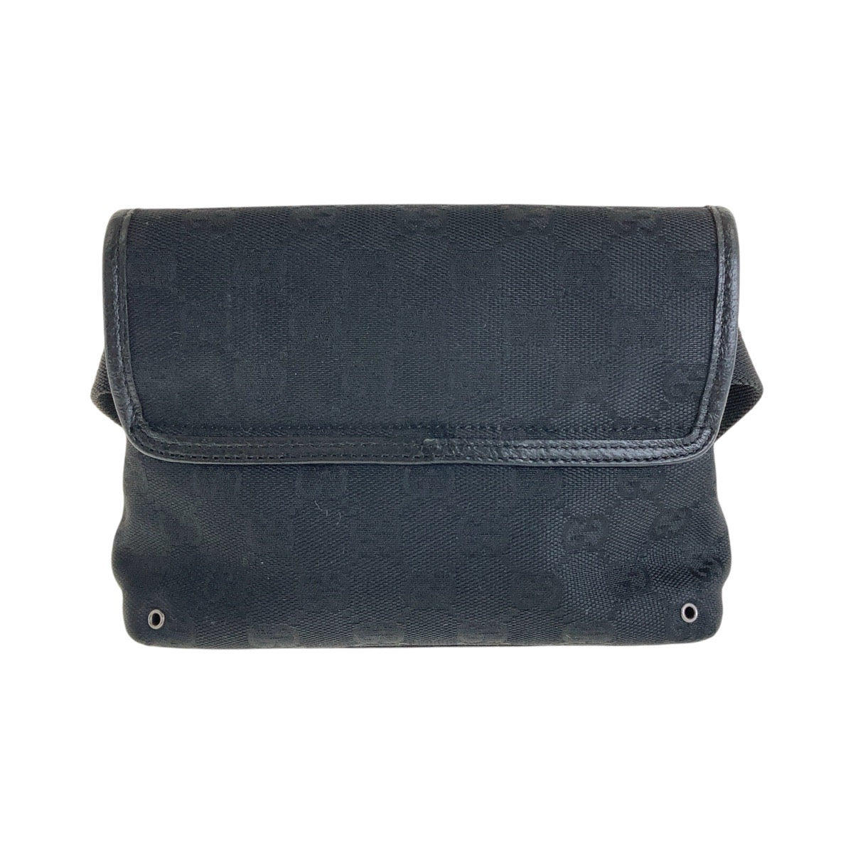 GUCCI Sling bag GG canvas Black SilverMetal Sling bag, bum bag, waist pouch Women Used