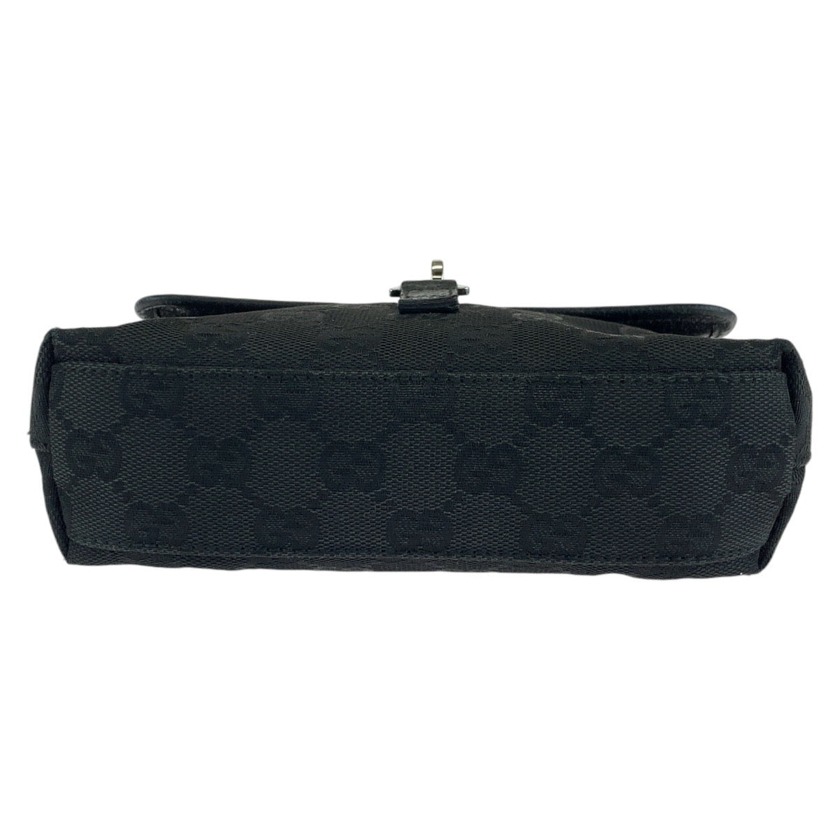 GUCCI Sling bag GG canvas Black SilverMetal Sling bag, bum bag, waist pouch Women Used