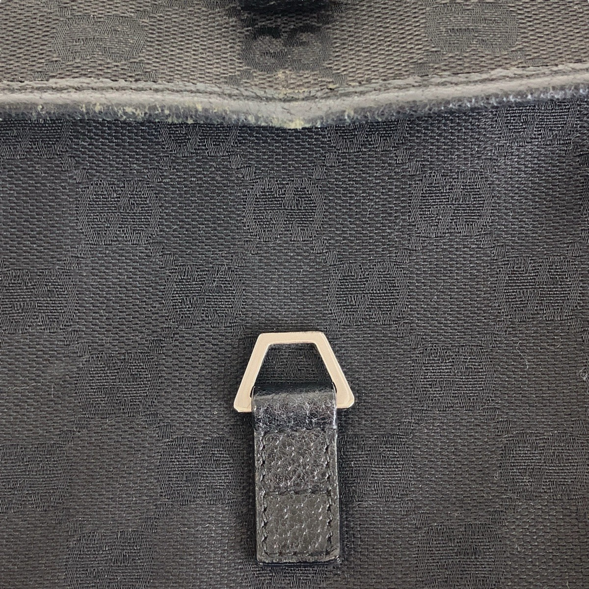 GUCCI Sling bag GG canvas Black SilverMetal Sling bag, bum bag, waist pouch Women Used