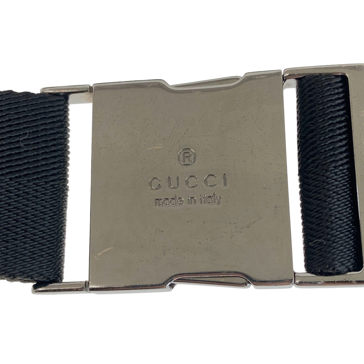 GUCCI Sling bag GG canvas Black SilverMetal Sling bag, bum bag, waist pouch Women Used