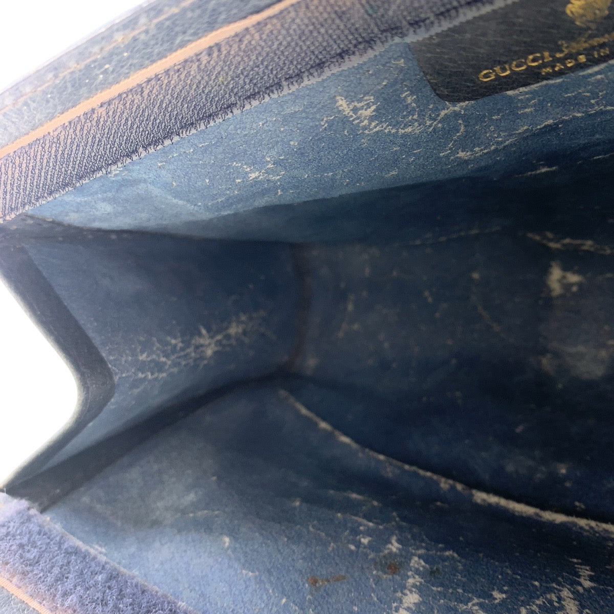 GUCCI Clutch bag 64 014 2125 28 GG canvas, leather Navy Clutch bag business bag unisex Old Gucci Shelly Line Women Used