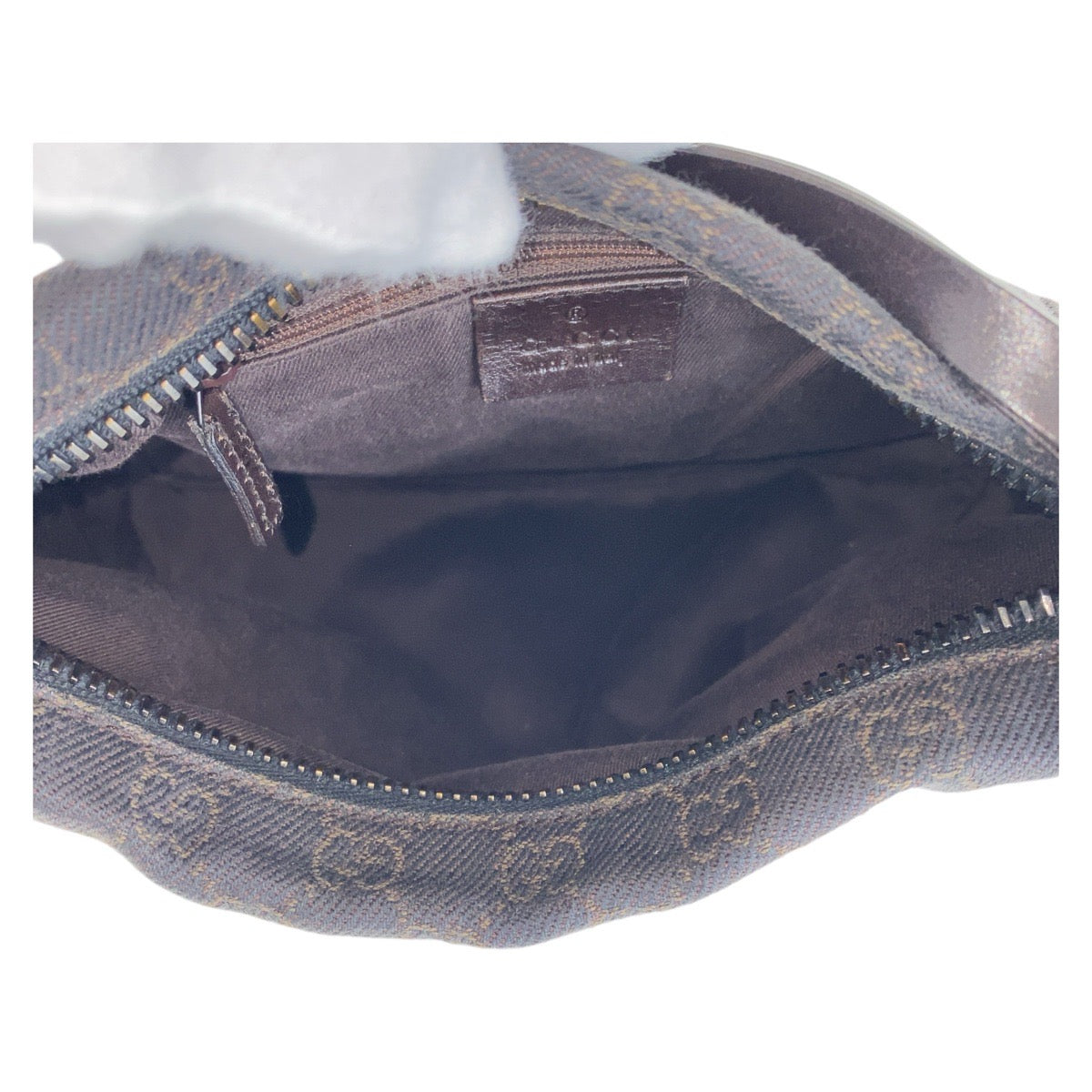 GUCCI Shoulder Bag 101333 GG canvas Brown Silver Metal Hobo Shoulder Bag Handbag Women Used