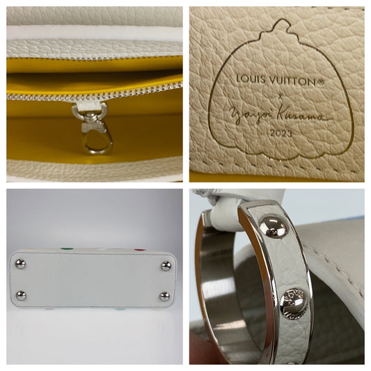 LOUIS VUITTON Handbag M21637 leather multicolor LVxYK Capucines BB Yayoi Kusama Painted Dot