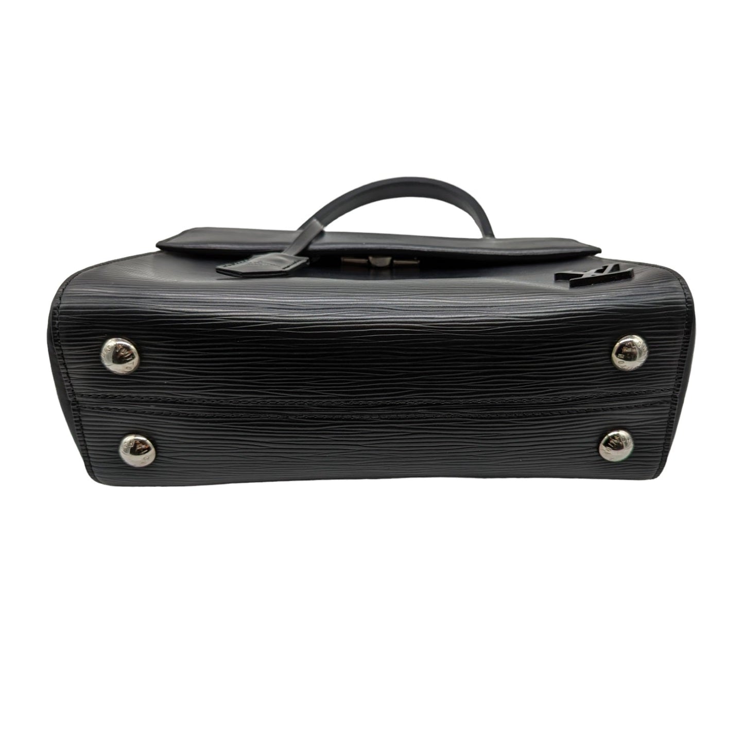 Louis Vuitton Black EPI Cluny BB Top Handle Bag