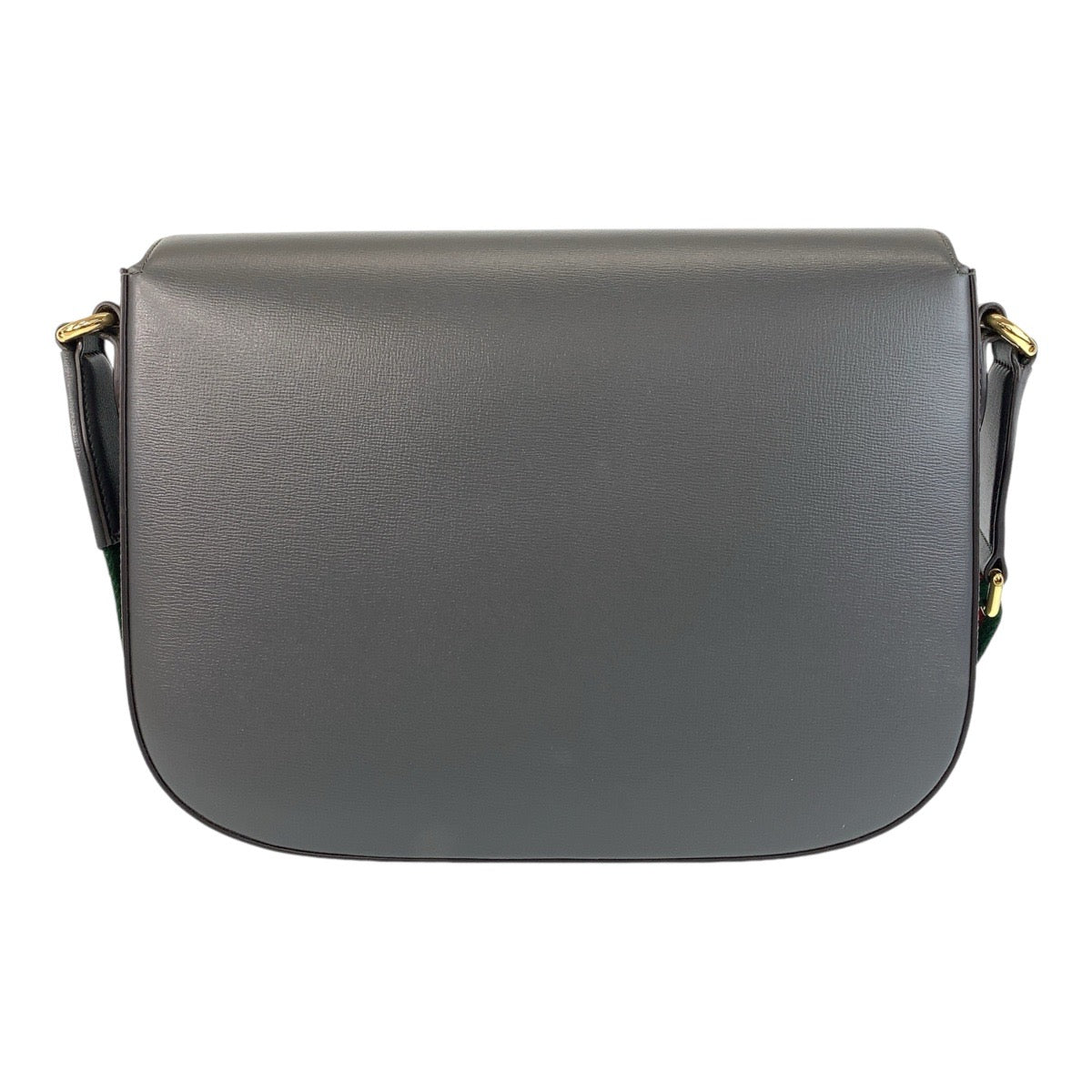 GUCCI Shoulder Bag 700457 leather Grey GoldMetal Crossbody Shoulder Bag Pochette Sherry line horsebit mens Used