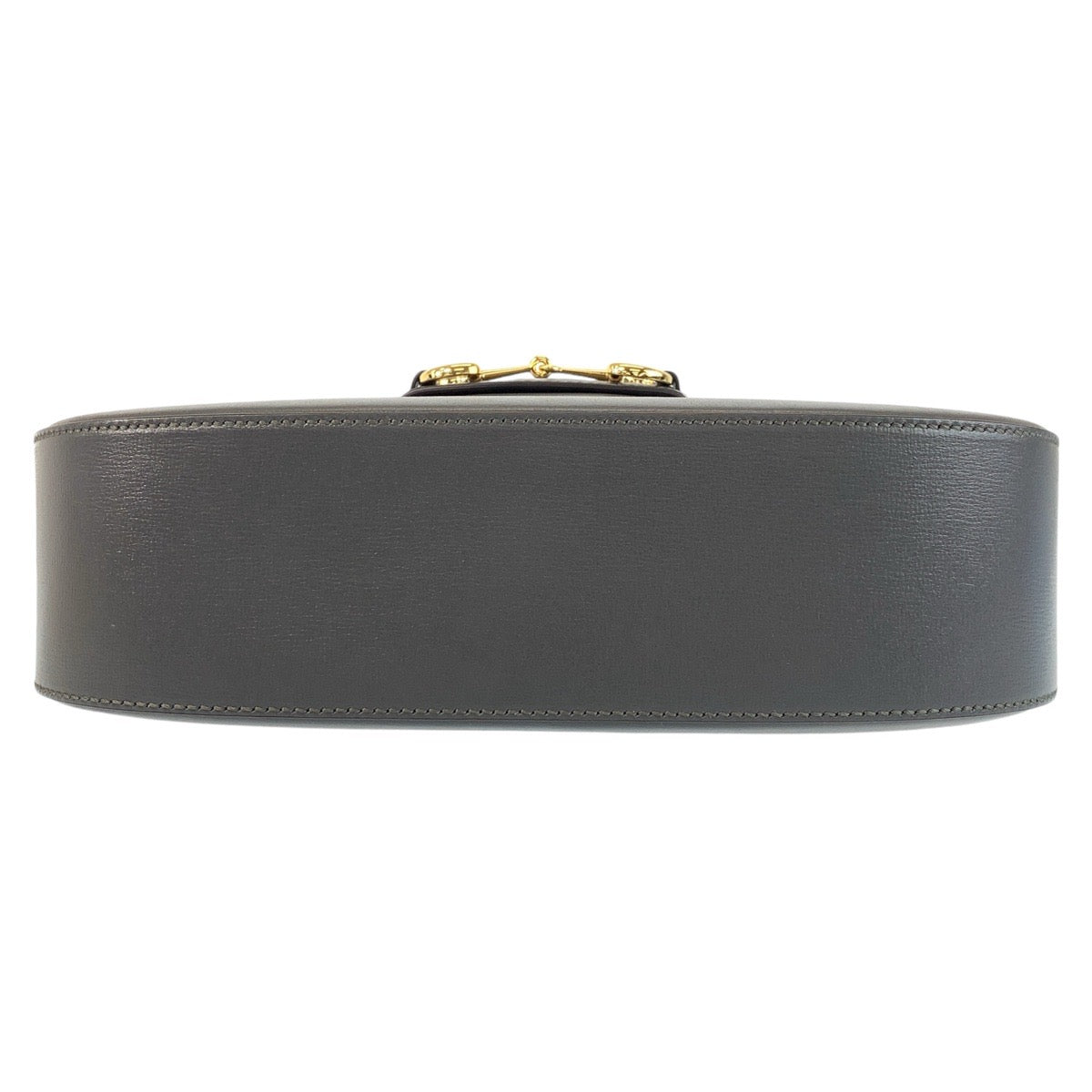 GUCCI Shoulder Bag 700457 leather Grey GoldMetal Crossbody Shoulder Bag Pochette Sherry line horsebit mens Used