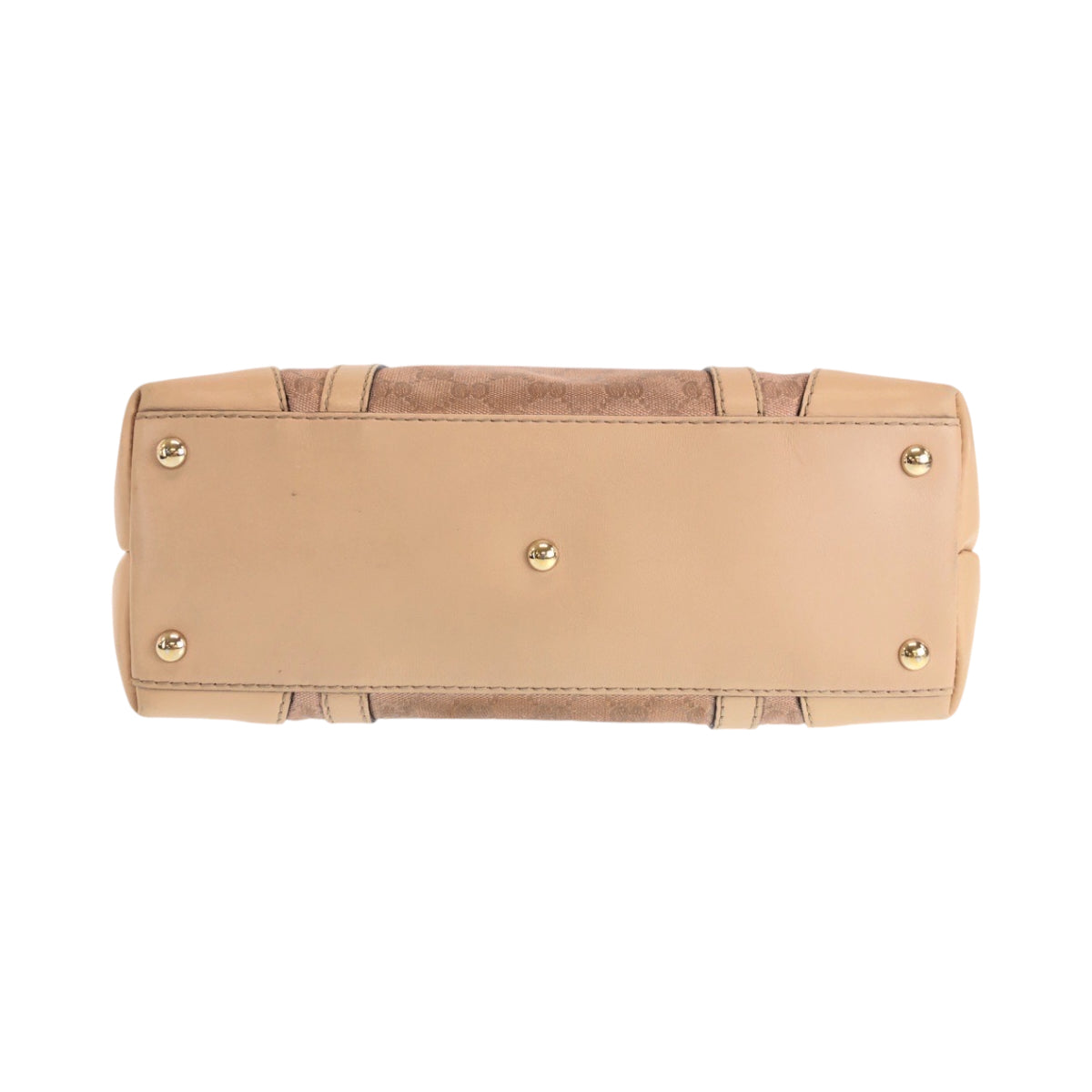 GUCCI Tote Bag 257069 GG canvas Pink Beige Gold Metal Tote Bag Shoulder Bag Lovely Women Used