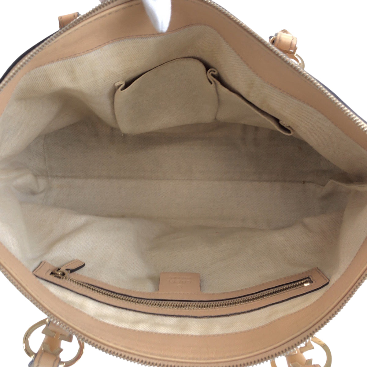 GUCCI Tote Bag 257069 GG canvas Pink Beige Gold Metal Tote Bag Shoulder Bag Lovely Women Used