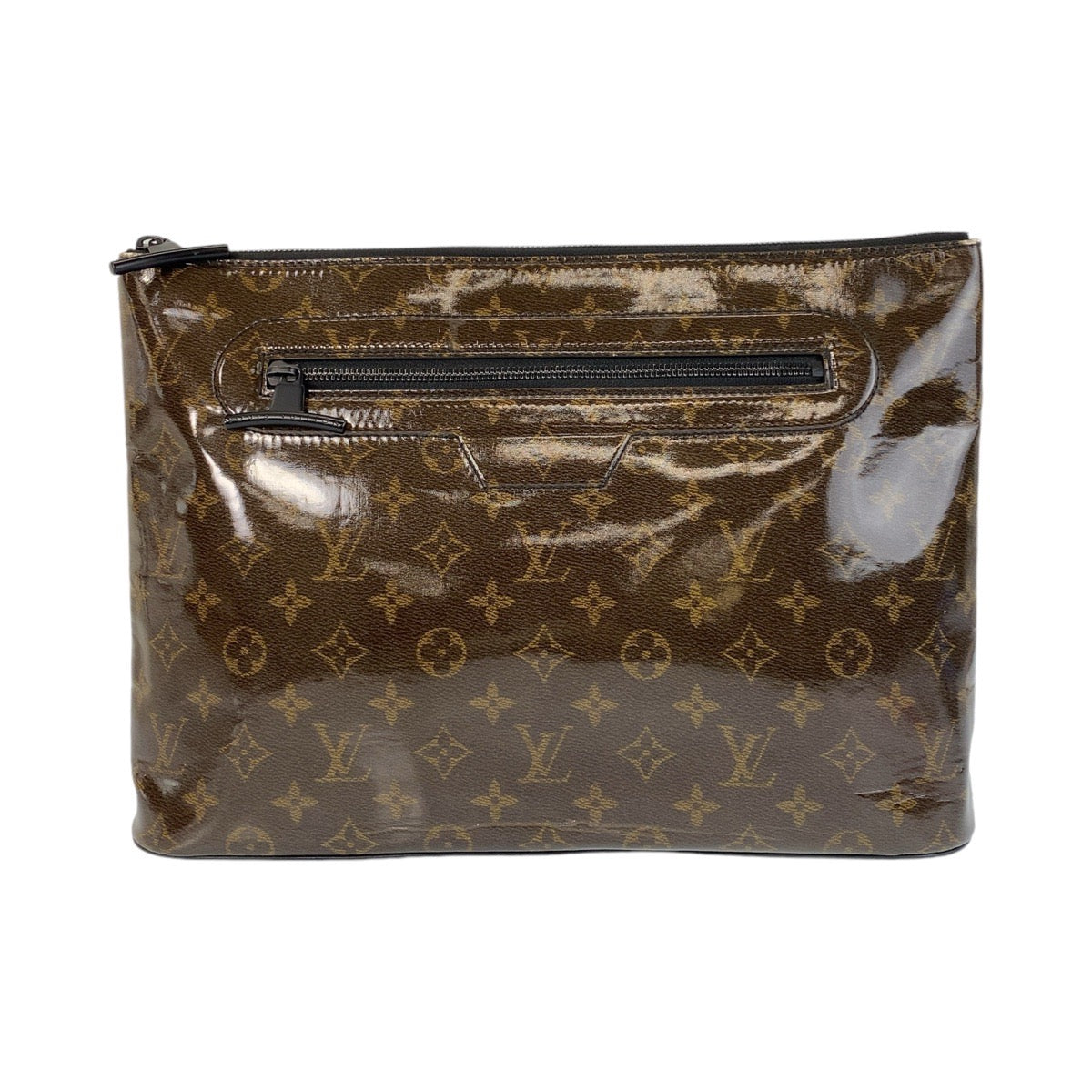 LOUIS VUITTON Clutch bag M63271 PVC Brown Clutch bag business bag Monogram Glaze pochette cosmos mens Used