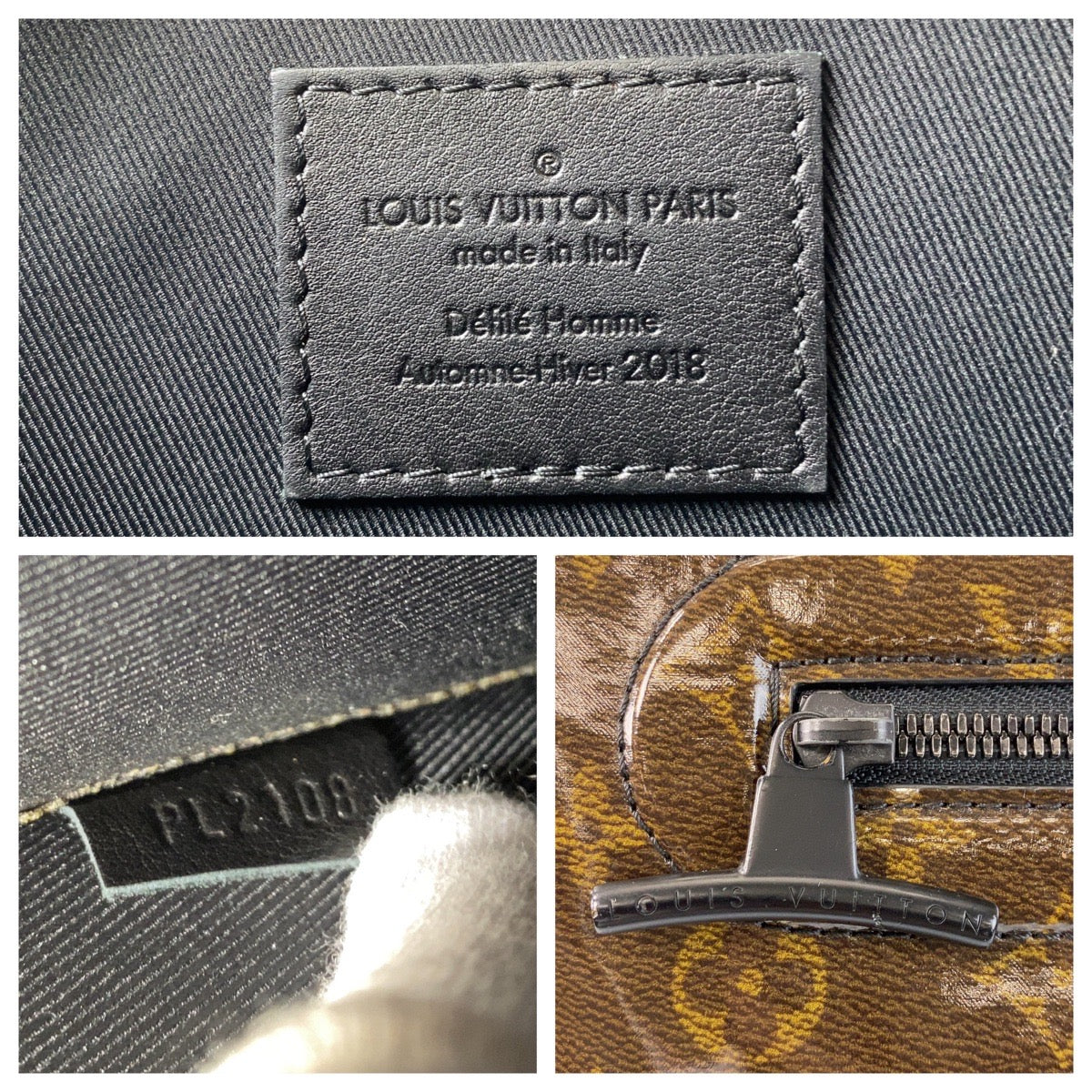 LOUIS VUITTON Clutch bag M63271 PVC Brown Clutch bag business bag Monogram Glaze pochette cosmos mens Used