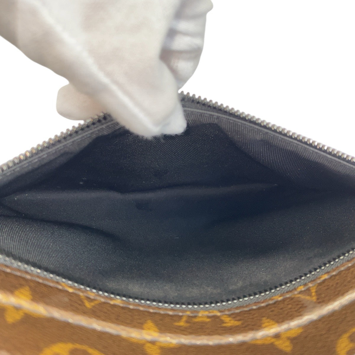 LOUIS VUITTON Clutch bag M63271 PVC Brown Clutch bag business bag Monogram Glaze pochette cosmos mens Used