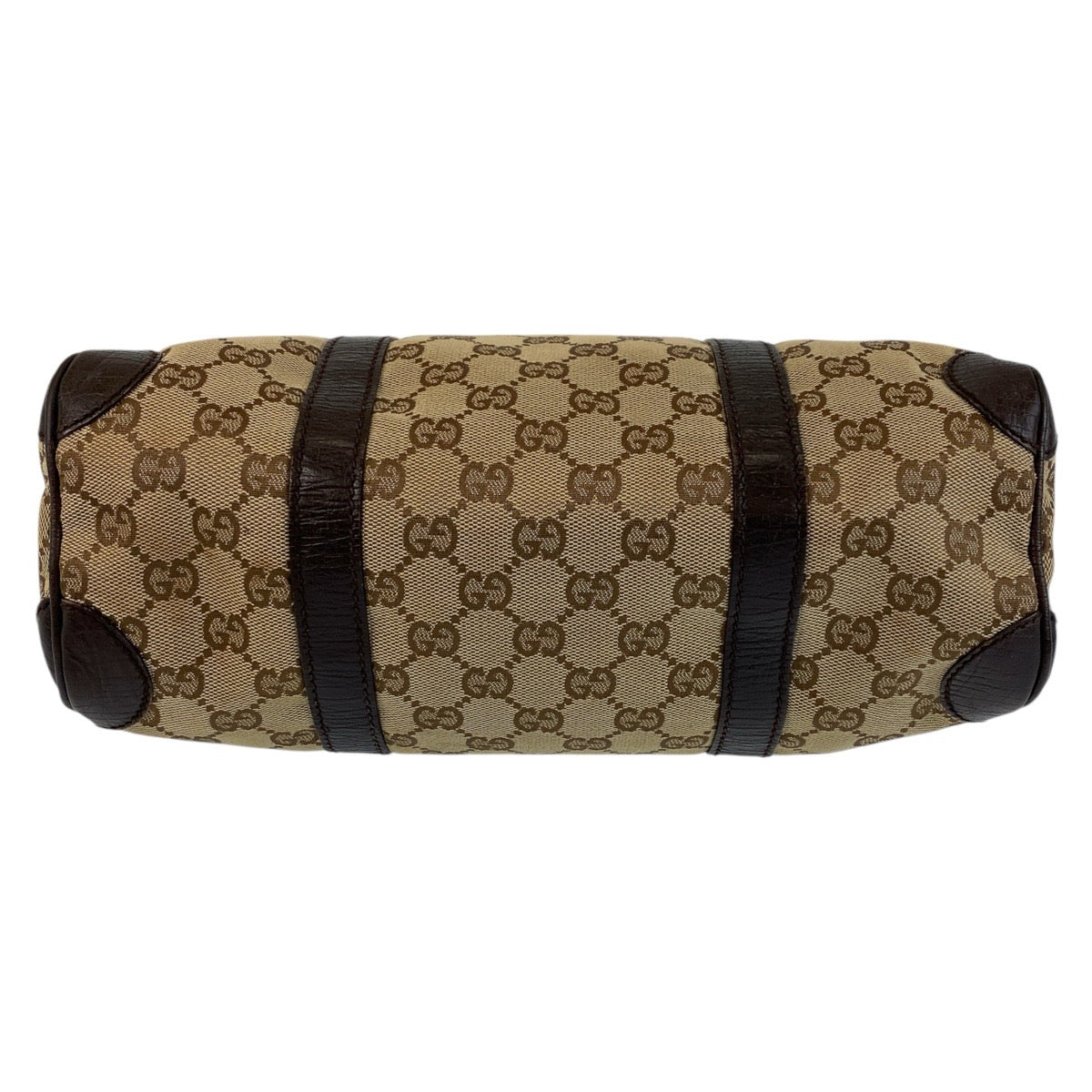GUCCI Handbag 30458 GG canvas, leather Beige brown Handbag Boston Duffel bag Women Used