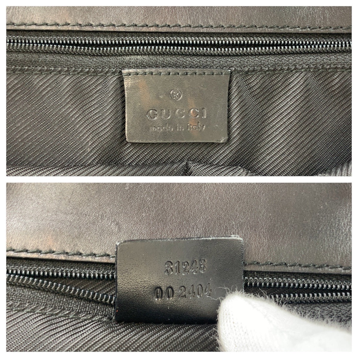 GUCCI Tote Bag 31243 GG canvas, leather Black SilverMetal Tote Bag Shoulder Bag Women Used