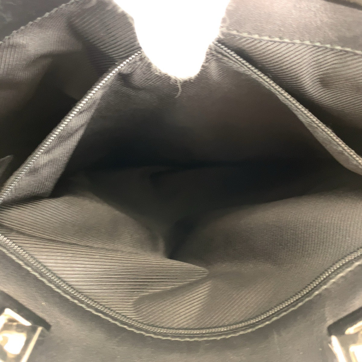 GUCCI Tote Bag 31243 GG canvas, leather Black SilverMetal Tote Bag Shoulder Bag Women Used
