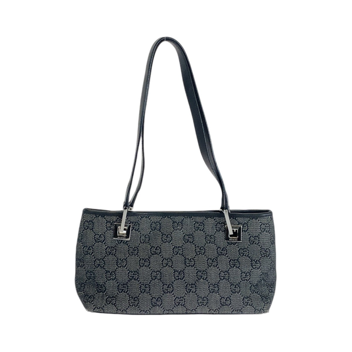 GUCCI Tote Bag 36172 GG canvas, leather black Tote Bag handbag Women Used