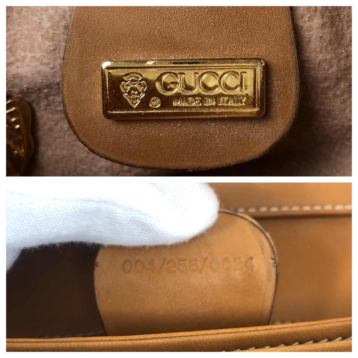 GUCCI Shoulder Bag 004 256 PVC, Leather Brown camel Crossbody Shoulder Bag Messenger Bag Old Gucci Micro GG Women Used