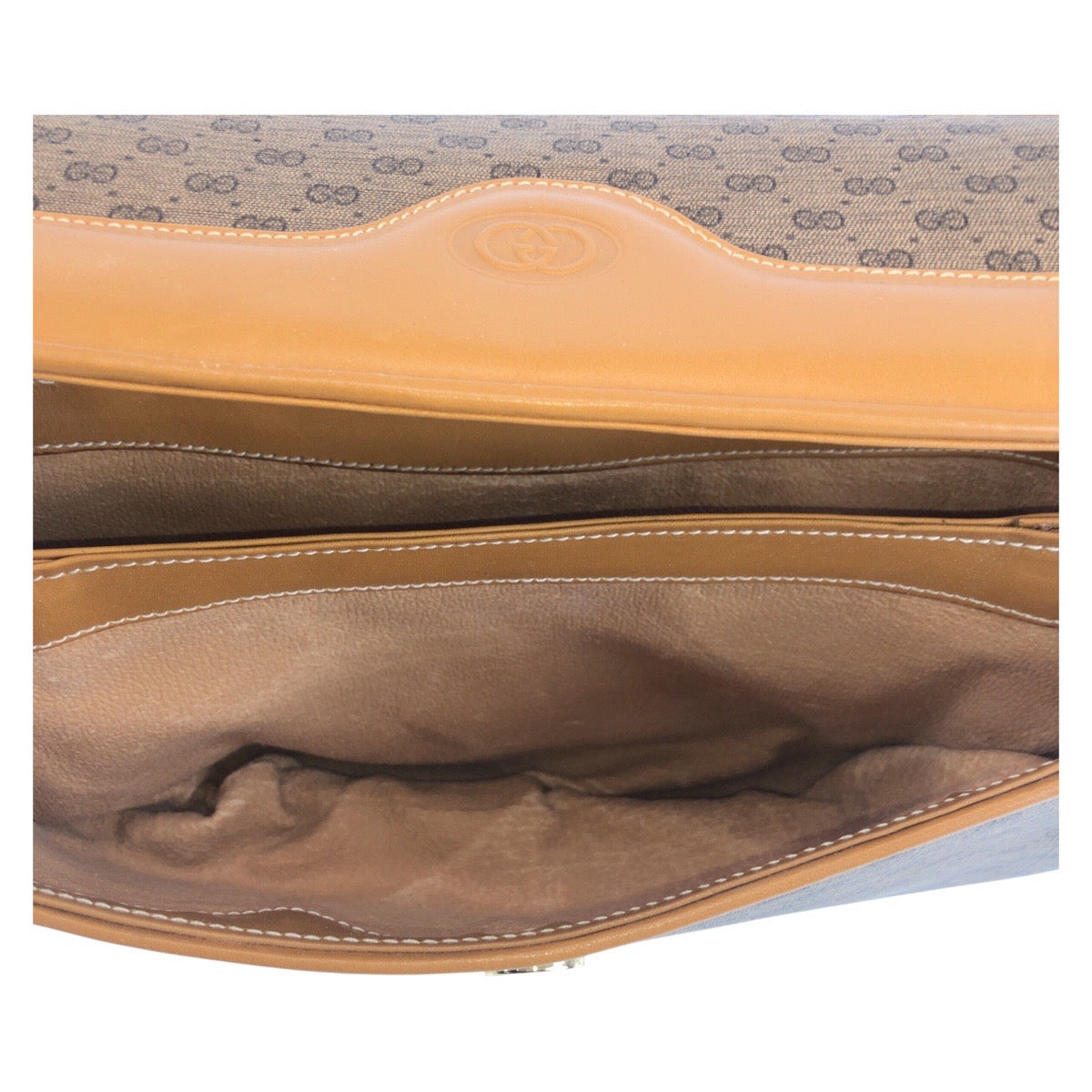 GUCCI Shoulder Bag 004 256 PVC, Leather Brown camel Crossbody Shoulder Bag Messenger Bag Old Gucci Micro GG Women Used
