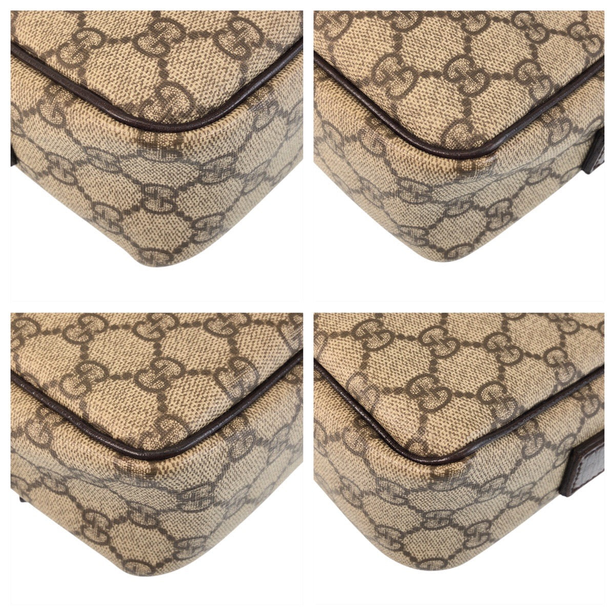 GUCCI Shoulder Bag 114291 GG Supreme canvas, leather Brown Crossbody Shoulder Bag Women Used