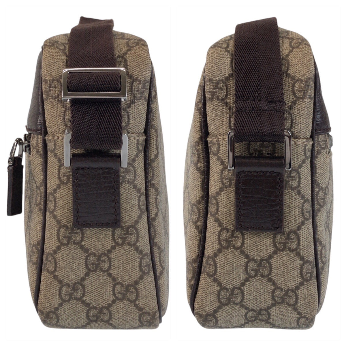 GUCCI Shoulder Bag 114291 GG Supreme canvas, leather Brown Crossbody Shoulder Bag Women Used