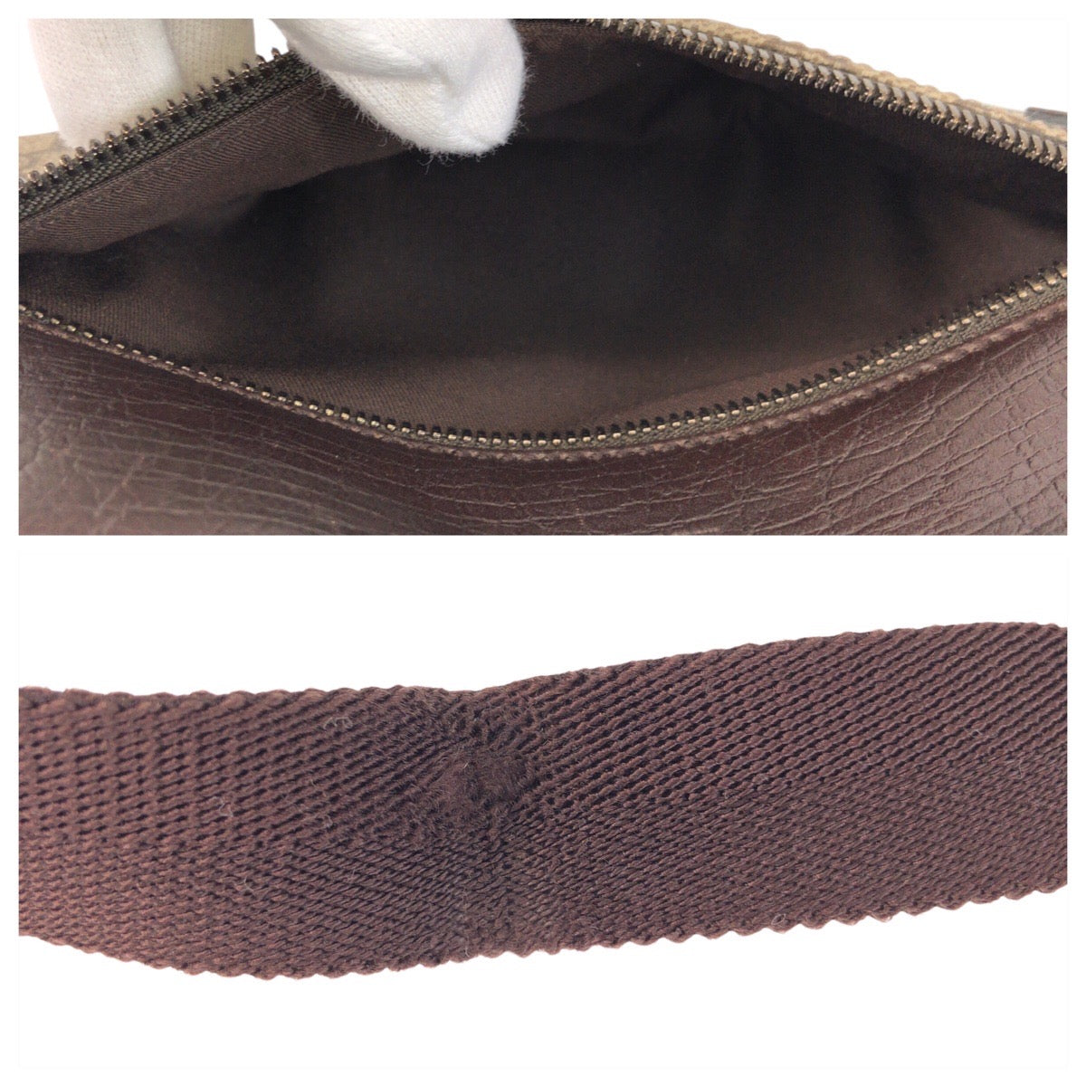 GUCCI Shoulder Bag 114291 GG Supreme canvas, leather Brown Crossbody Shoulder Bag Women Used
