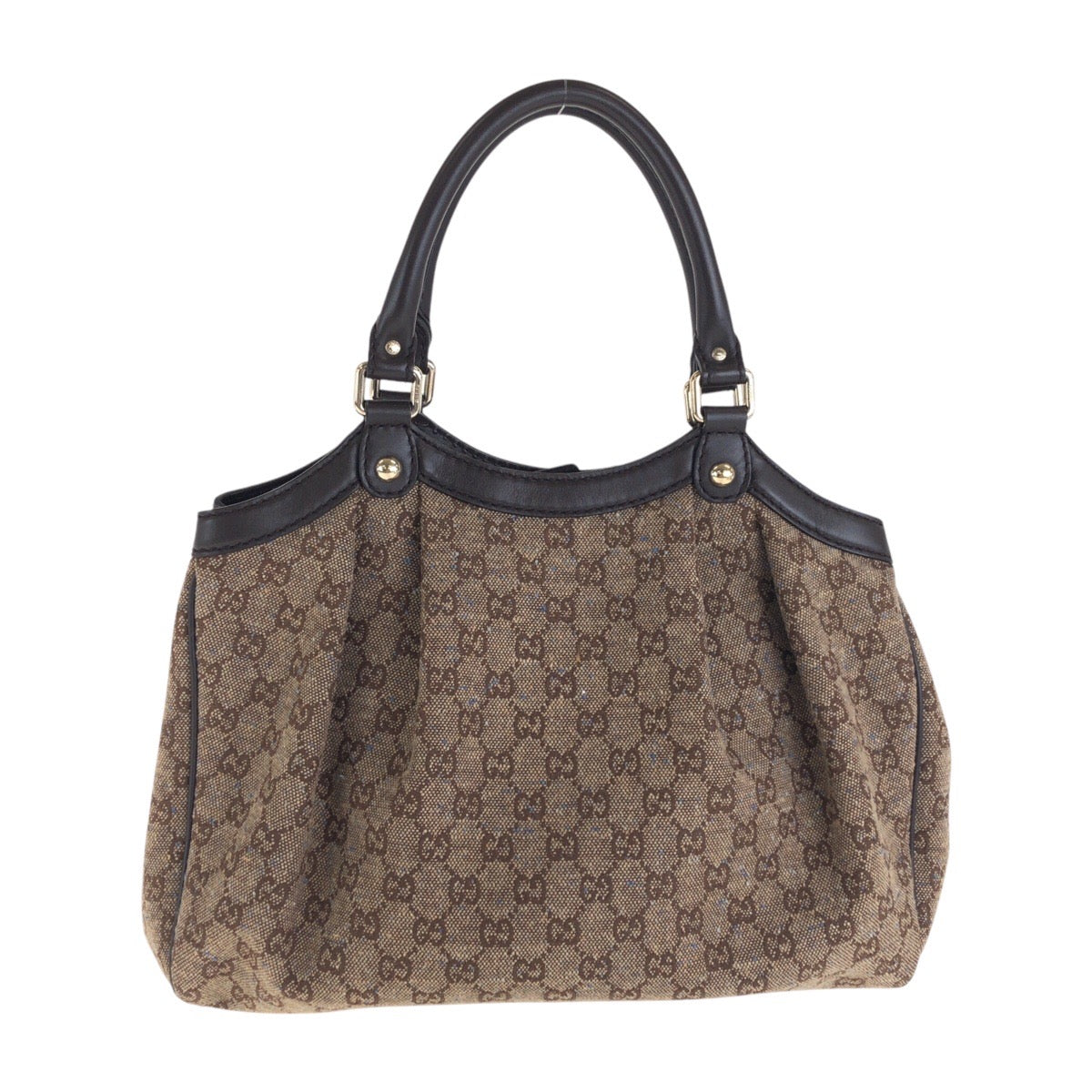 GUCCI Handbag 211944 GG canvas, leather Brown Handbag Shoulder Bag Sukey Women Used