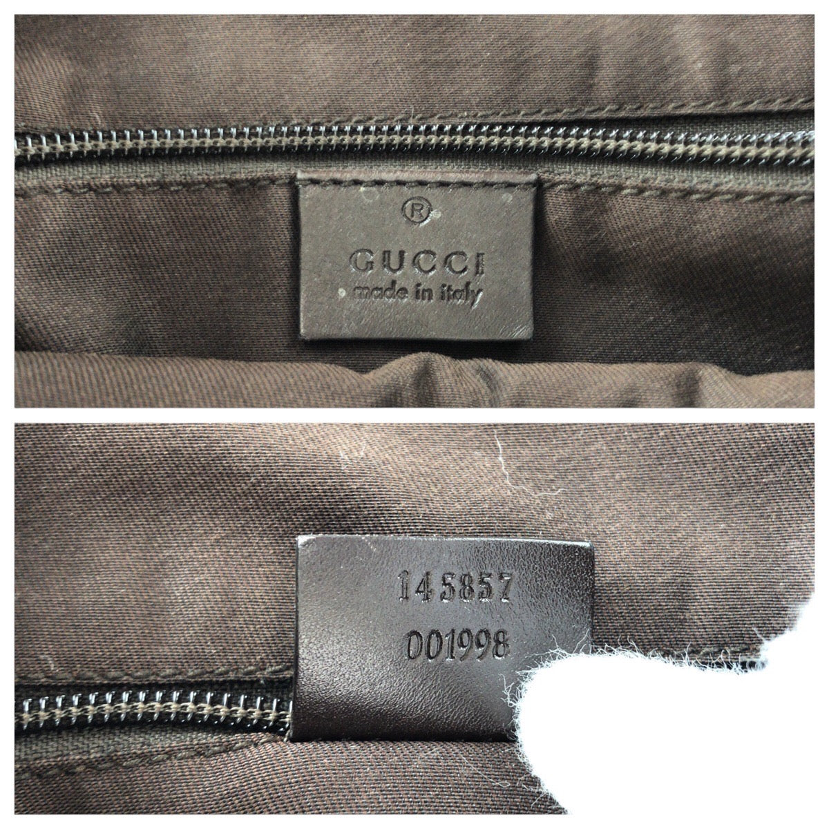 GUCCI Shoulder Bag 145857 GG canvas, leather Brown beige Shoulder Bag pochette Women Used