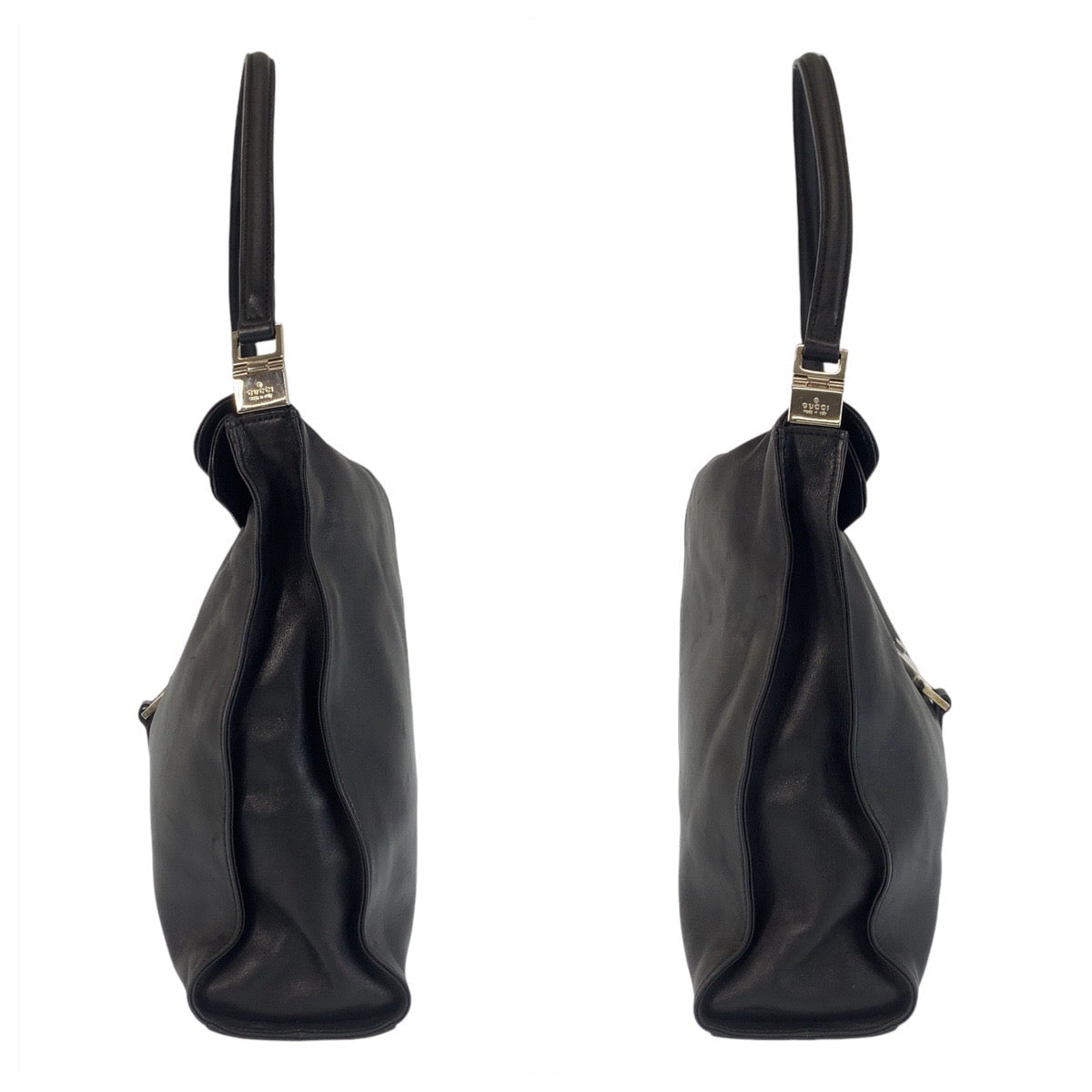GUCCI Shoulder Bag 001 3355 leather black Shoulder Bag Jackie Women Used
