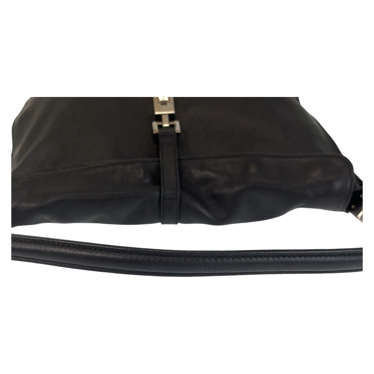 GUCCI Shoulder Bag 001 3355 leather black Shoulder Bag Jackie Women Used